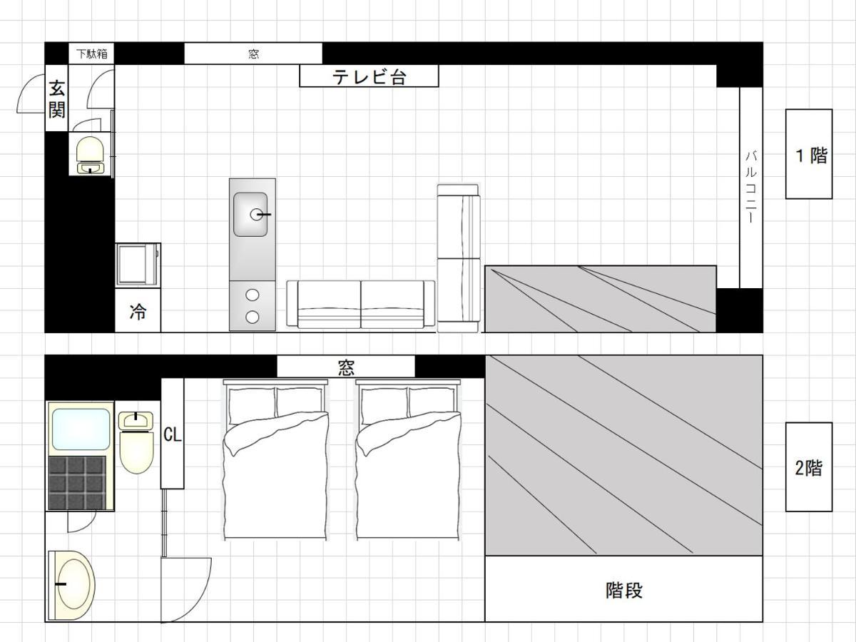 I Cube Kozu Apartment Oszaka Kültér fotó